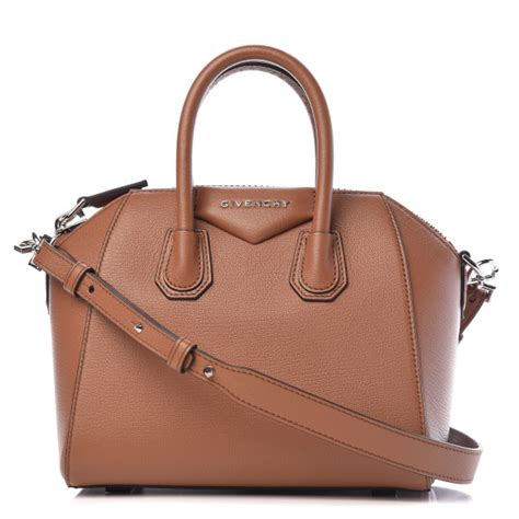 givenchy mini caramel|GIVENCHY Sugar Goatskin Mini Antigona Caramel.